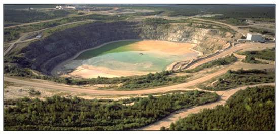 Open Pit Mine Satellite Overview